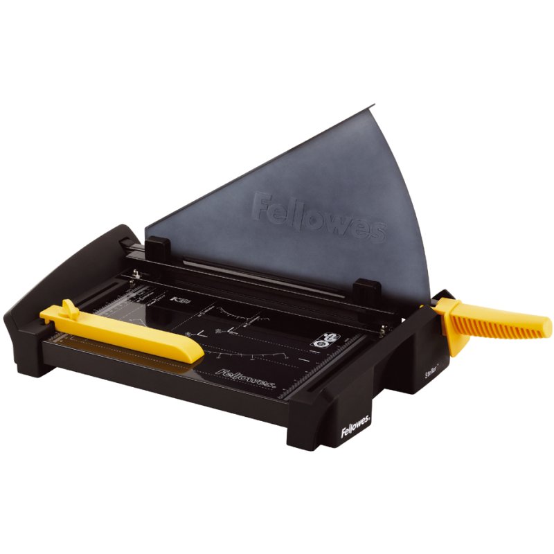 Fellowes cisaille à levier Stellar, DIN A3, capacité de coupe 20 feuilles, noir/jaune